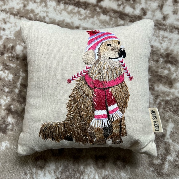 Cozy Shop Bedding Cozy Shop Dog Winter Pillow Poshmark